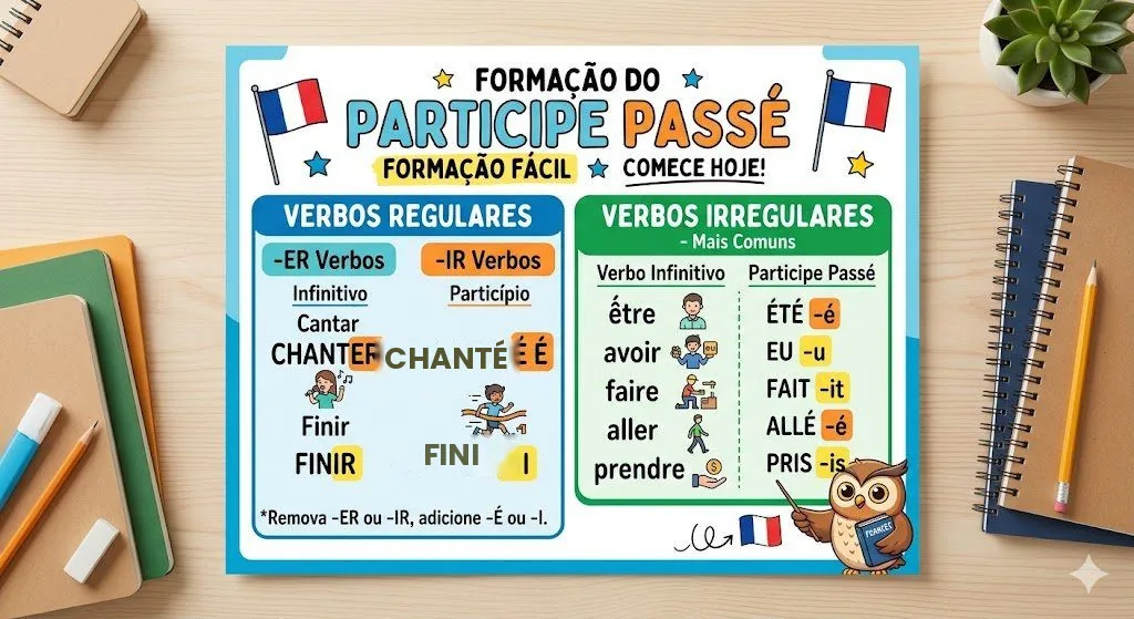 Formação do Participe Passé — Verbos Regulares e Irregulares