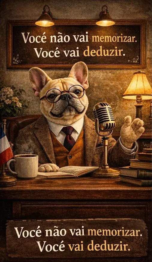 Prof. Gaston: “Você não vai memorizar. Você vai deduzir.”