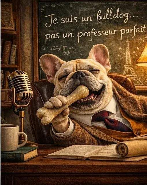 Prof. Gaston: “Je suis un bulldog... pas un professeur parfait!”